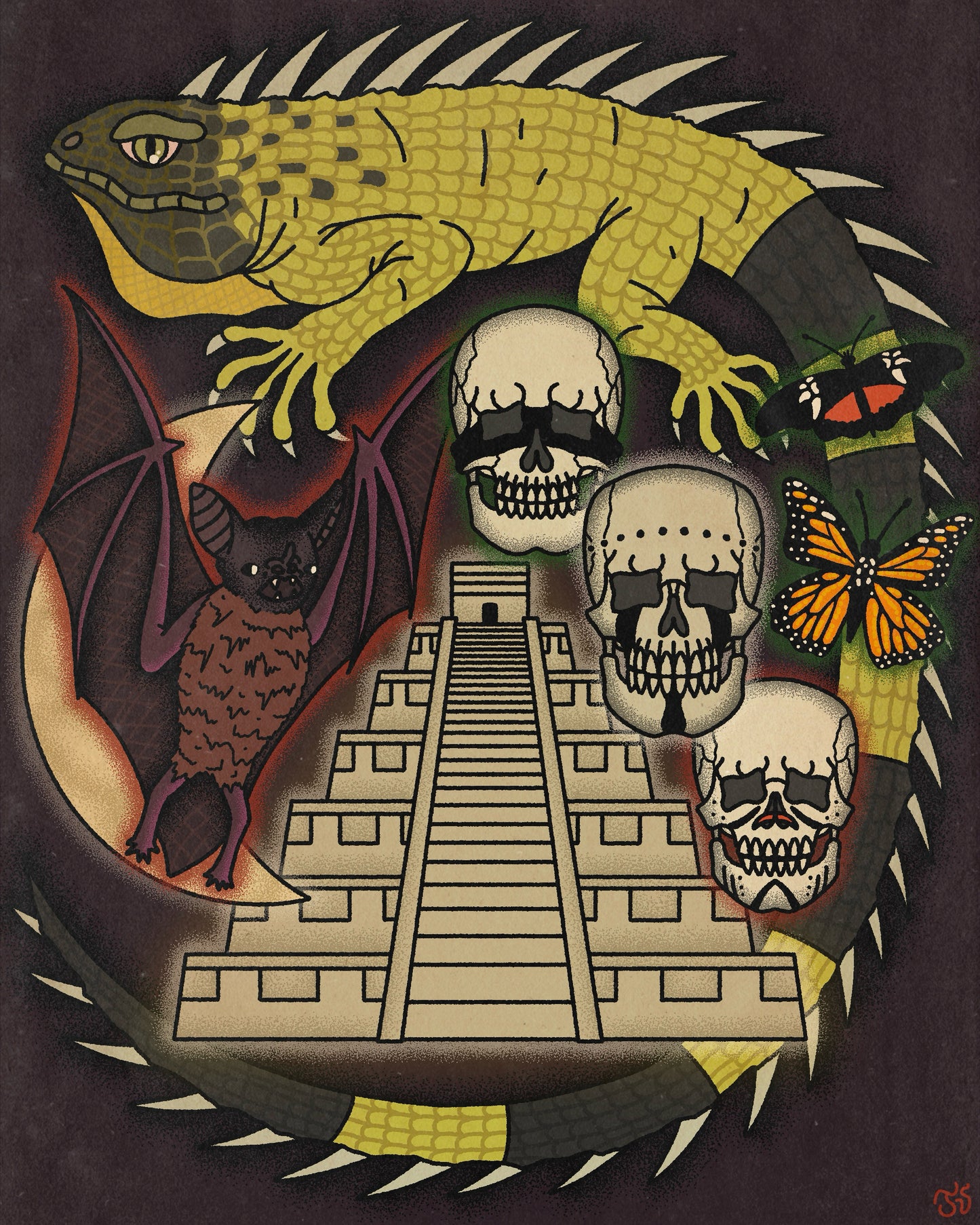 “Iguana" 12x15 Print