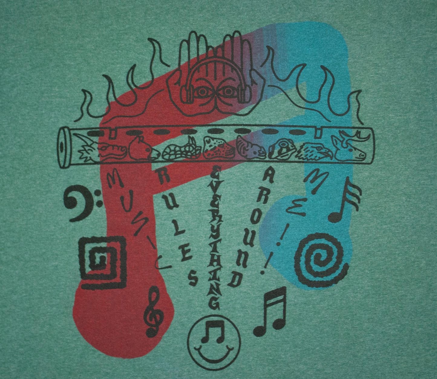 “M.R.E.A.M. Flute” Vintage Tee