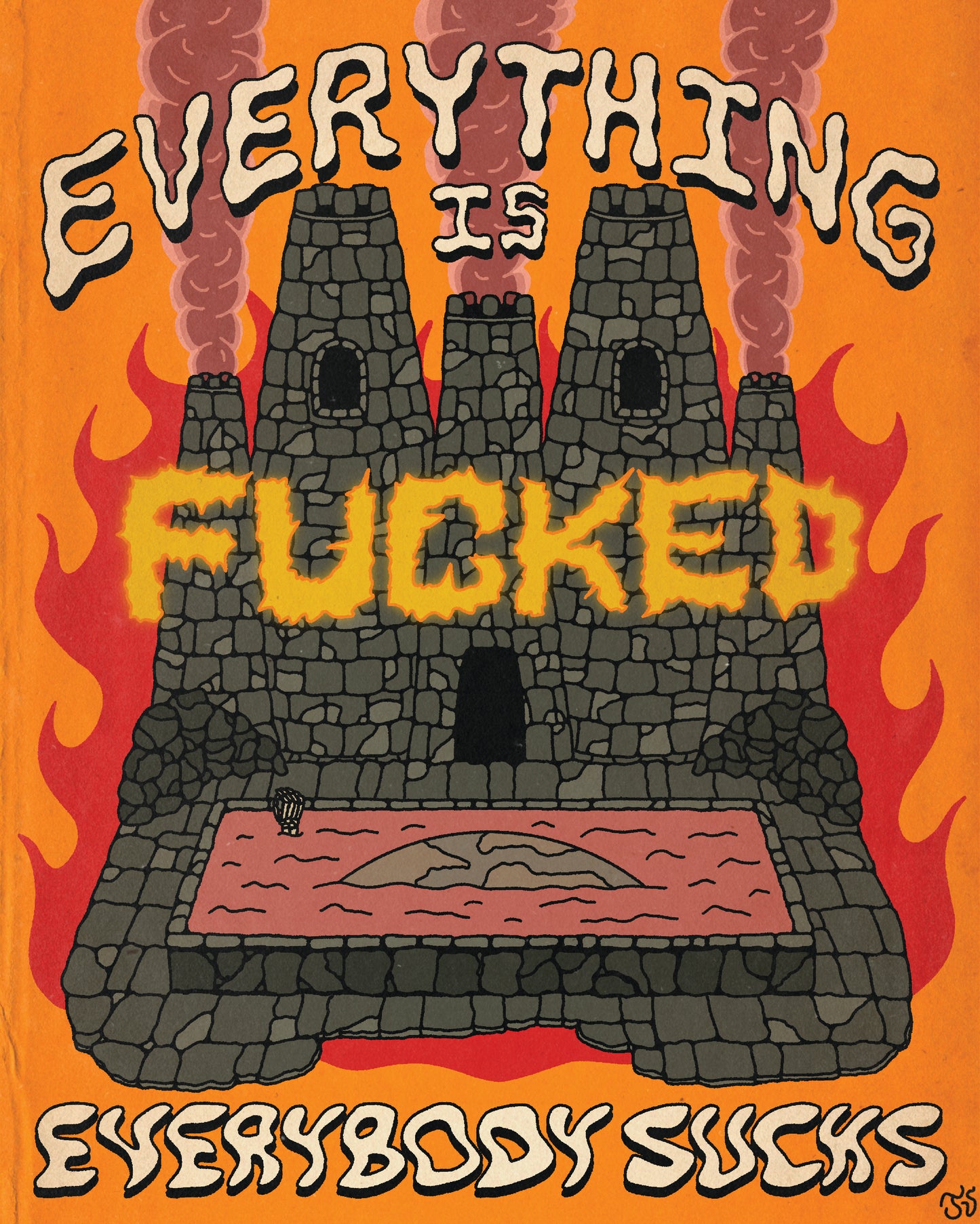 "The Castle Is Fucked" 12x15 Print