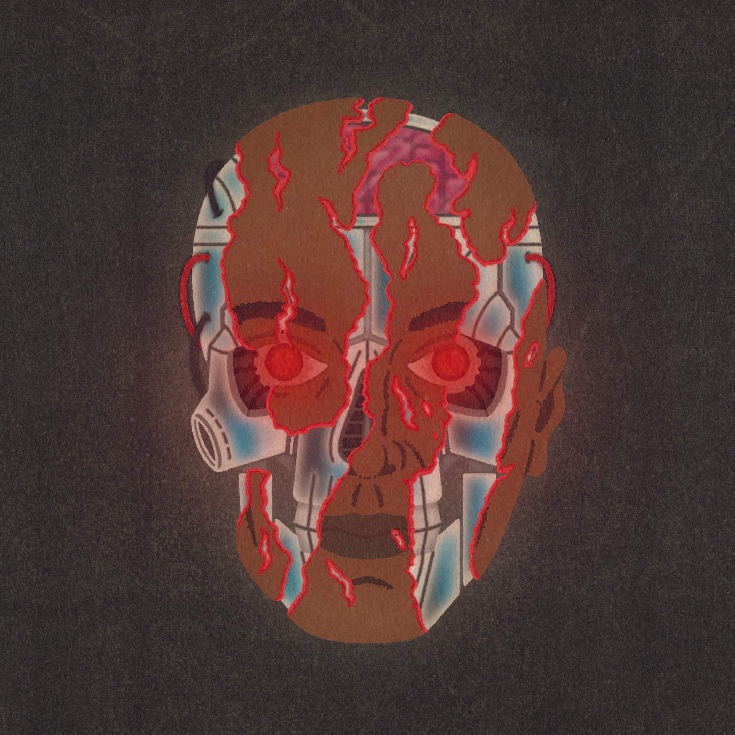 "Torn Face" 12x12 Print