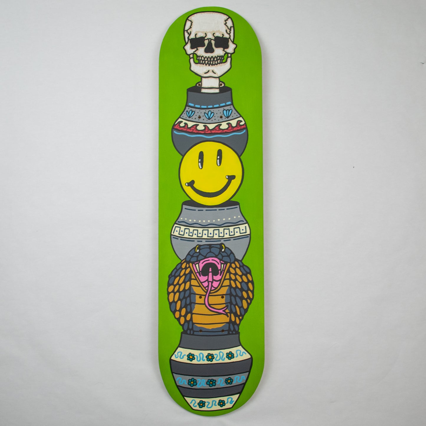 "3 Vases" Painted Deck