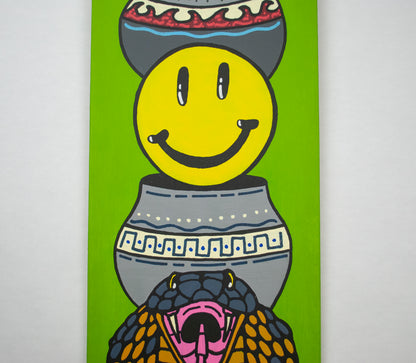 "3 Vases" Painted Deck