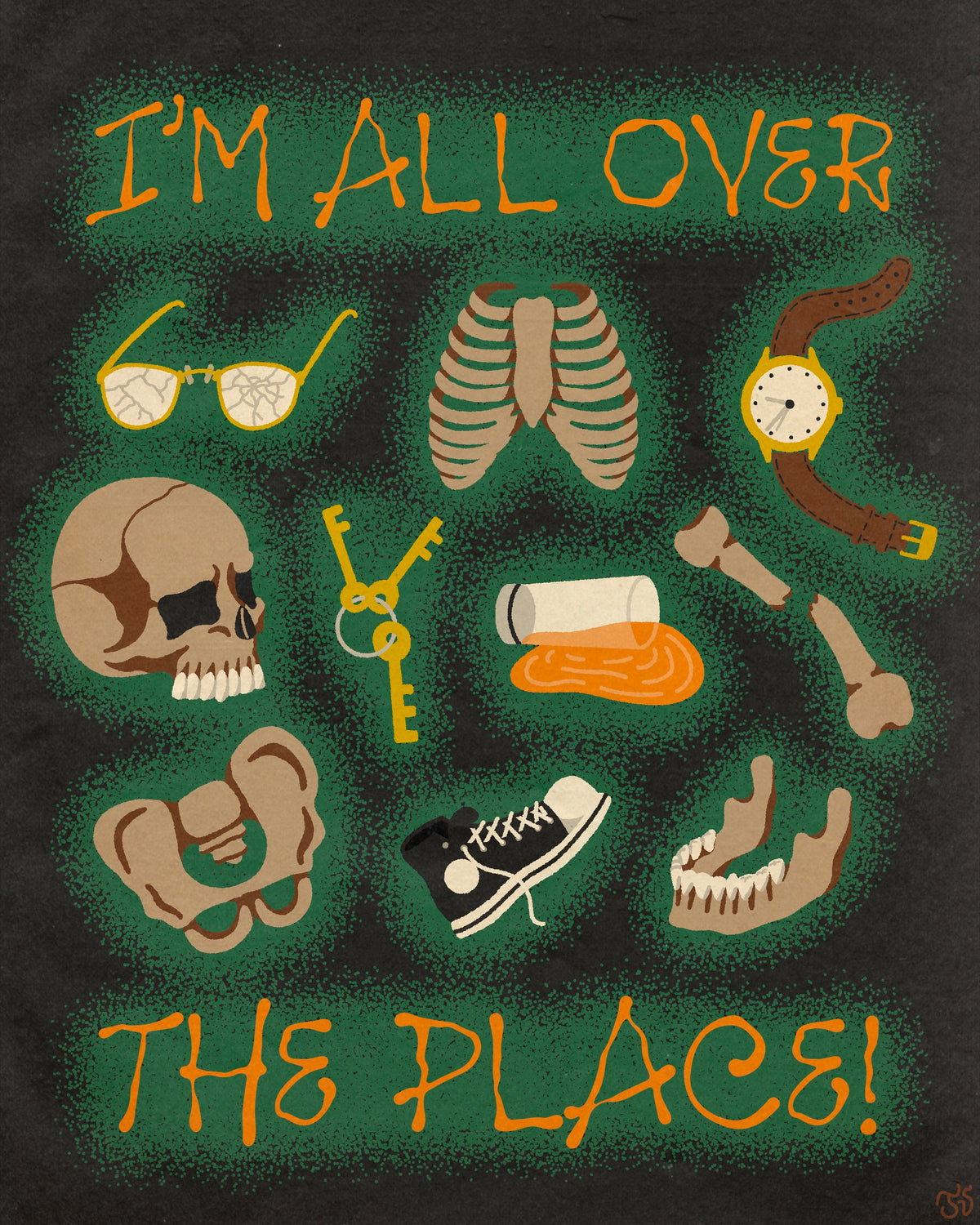 "All Over" 12x15 Print
