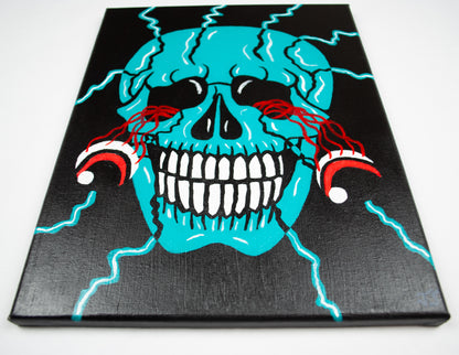 "Blue Frenzy" Painting