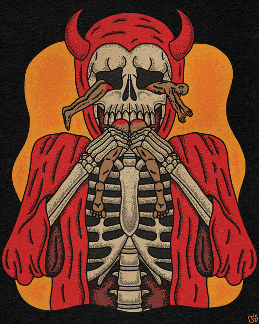 "Devil Eater" 12x15 Print