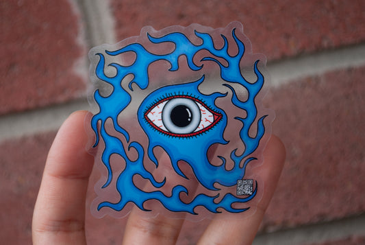 "Fiery Eye" Sticker
