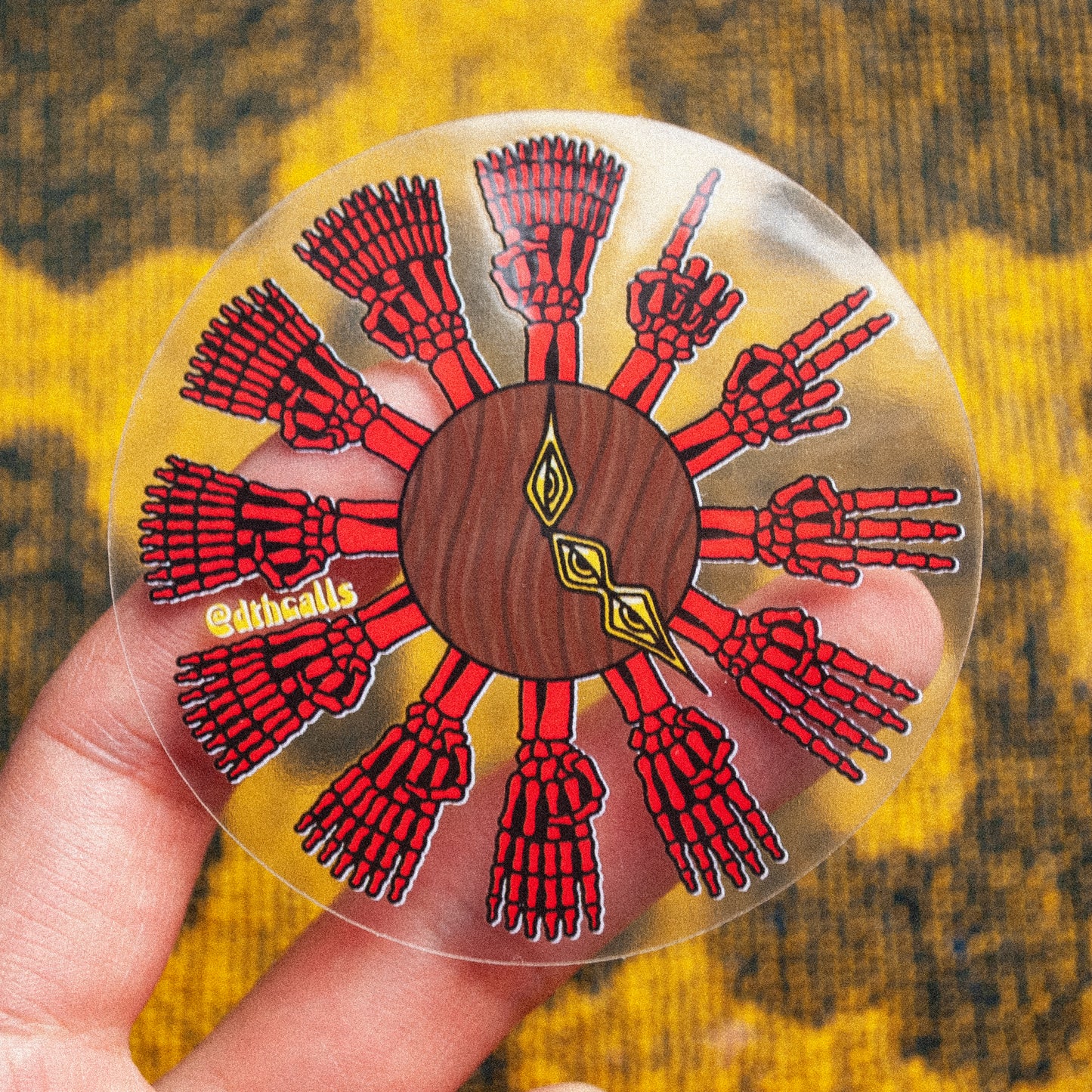 "Hand Clock" Sticker
