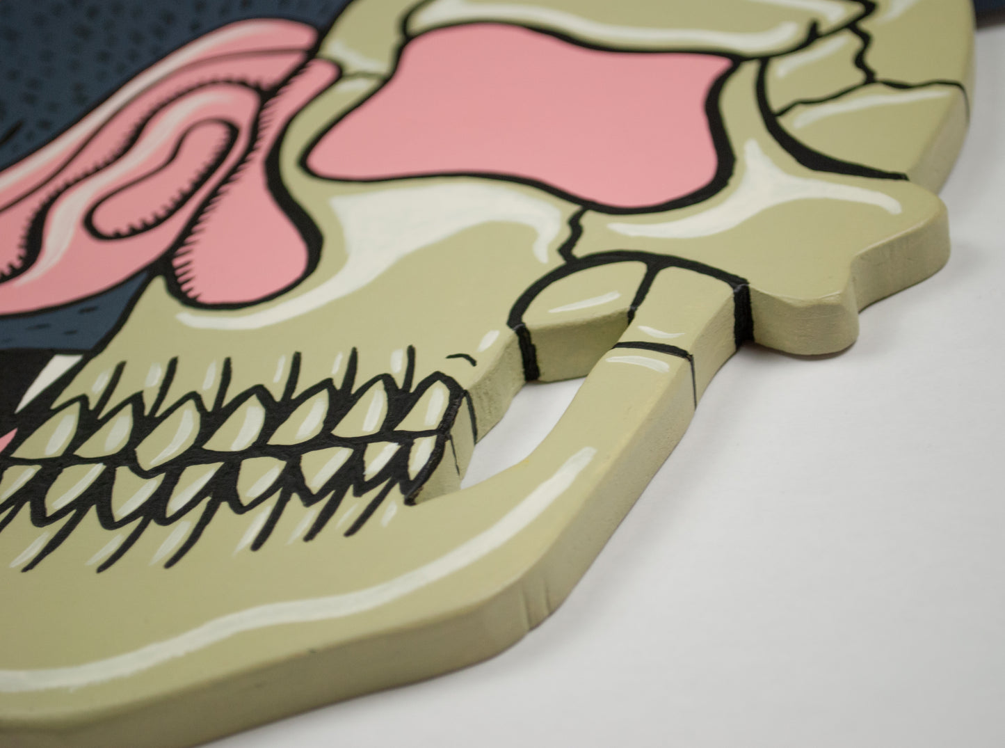 Bat Man Wooden Cutout Painting