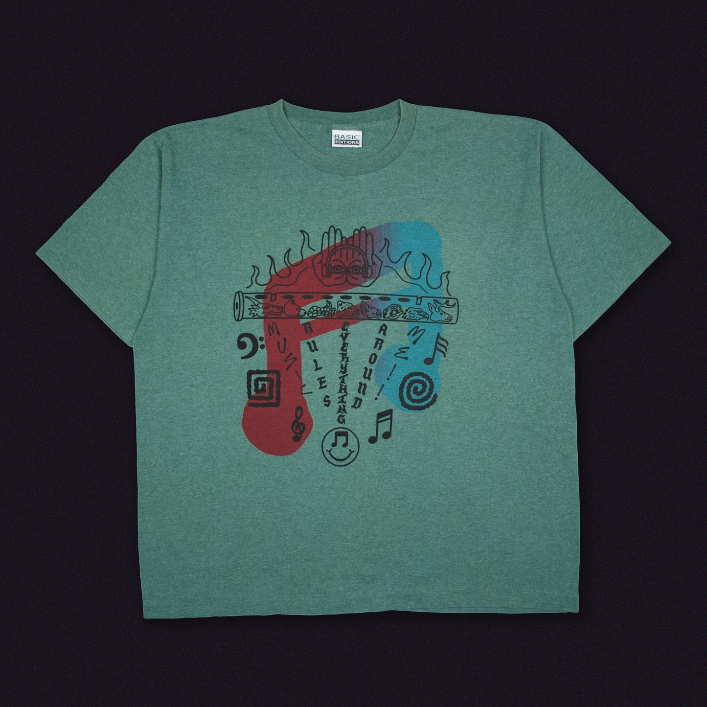 “M.R.E.A.M. Flute” Vintage Tee